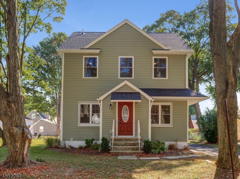 Welcome home to this completely renovated 4 Bedroom 2 1/2 Bath Colonial.  Plenty of living space and light with a Living Room and Office. Enjoy the open concept eat in Kitchen with island, granite and all new appliances.  Huge Family Room that exits to large new entertaining Deck that overlooks level backyard.  3 Bedrooms and a private Master Bedroom with new Bathrooms, separate 2nd Floor Laundry Room.  Basement ready to be finished and Garage.  New central air, heating, water heater, windows, and roof complete this move in ready home!  Close to train, major highways and all shopping.  Nothing to do but move right in!