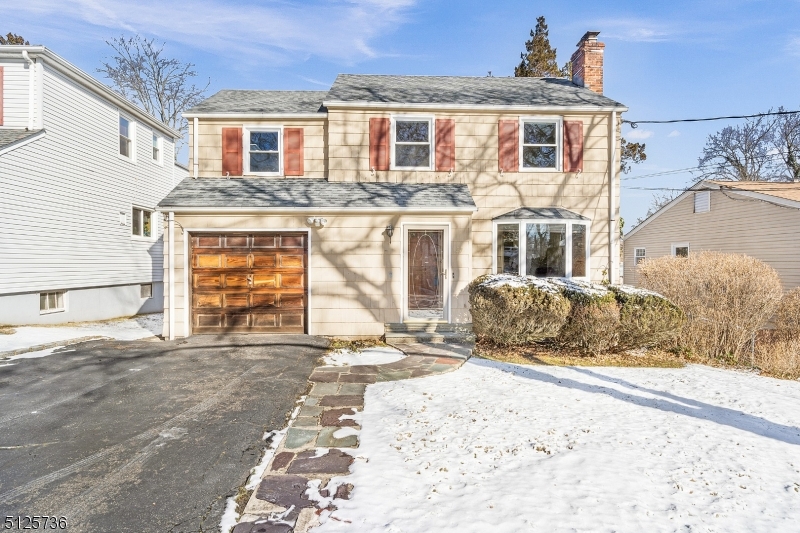 Charming 3 bed, 1.5 bath Colonial home in the Pleasantdale section of West Orange. Perfect opportunity to customize a home w/ incredible value-add potential. The welcoming front foyer leads into the living room with wood burning fireplace which opens to the dining room. The eat in kitchen & den with door leading to spacious yard . 3 Bedroom and 1 full renovated bathroom with heated floors round out 2nd floor. Hardwood Flooring in most rooms throughout home. Unfinished Basement with room for an office, workout room, Laundry room and Storage area. Newer Deck leading to a fenced in backyard. One car attached garage. Brand New Roof! Central air throughout the whole house! Less than a mile to West Orange High School as well as conveniently located to shopping & 280.  Don't miss out on this opportunity!