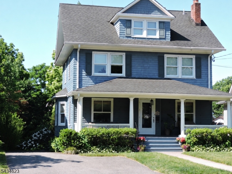 Classic early 1900's well maintained Colonial-style rental home offering 6 bedrooms, 2.5 baths and timeless charm throughout. Welcoming large front porch leads into entry area, spacious living room with fireplace, large formal dining room and eat-in kitchen with sliding glass doors to deck overlooking deep fenced-in backyard. First floor also features powder room and hardwood floors throughout. Off the kitchen are stairs leading to basement with nice size comfortable family room, large storage area and utility room. Second floor offers 3 generous sized bedrooms, large laundry room and full bath. Third floor features 3 additional bedrooms or ideal office/flex space plus full bath.  Additional features include central air (2 zone cooling), Marvin windows, underground sprinklers and large backyard shed and parking for 3 cars. Prime location just minutes to the vibrant Ridgewood's Village downtown area with Whole Foods, shopping, restaurants, cafe's train station and bus transportation for easy access to Manhattan. Close to Ridgewood's award-winning school district . Tenant responsible for utilities, lawn care and snow removal.