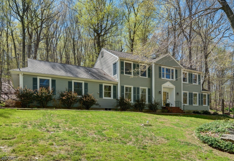 Gorgeous CHC on east side of Mendham nestled on 1 acre lot.  Formal LR & DR with hardwood floor & architectural moldings, family room with brick fireplace adjoins sunroom, newer kitchen with center island, quartz countertops, stainless steel appliances, mud room, laundry room, office & full bath on 1st floor.  Second floor features a luxury master suite with walk-in closet & private bath, 3 additional bedrooms & main bath.  Lower level features room for everything, rec room, crafthobby room, &  powder room.  Large deck, beautiful natural setting, generator hook-up, wonderful natural light.  Close to schools, shopping, train & more.  Shed with electric, Nothing to do, just move