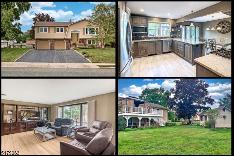 Well-Maintained Home in Desirable Pompton Lake Community has Fabulous Backyard with 28' x 19' TREX DECK plus 37' x 19' Covered PATIO. You will Appreciate the Gorgeous renovated Kitchen with Silestone Quartz Counters, Ceramic & Glass Tile Backsplash, Wood Cabinets, & Stainless Steel Appliances.  Other Features & Benefits include Open Floor Plan, some Hardwood Floors, Recessed Lighting, Large Closets, GAS Heat, Central Air, Oversize 2-Car Garage, Large Shed, Underground Sprinkler System, and Flat Driveway. Double Doors from Dining Room to Deck + Sliders from Family Room to Patio make Entertaining Easy both Inside & Out. Beautiful Lot in Ideal Location is Just Steps to Pompton Lake with Seasonal Lake Views!  Also Close to Shopping, Restaurants, Lakeside Park, Playground, Ramapo Mountain State Forest, and Schools + Convenient Access to Major Highways & Commuting Routes.  You will LOVE Living Here!  Window Treatments Included!  Come See This Wonderful Home Today!