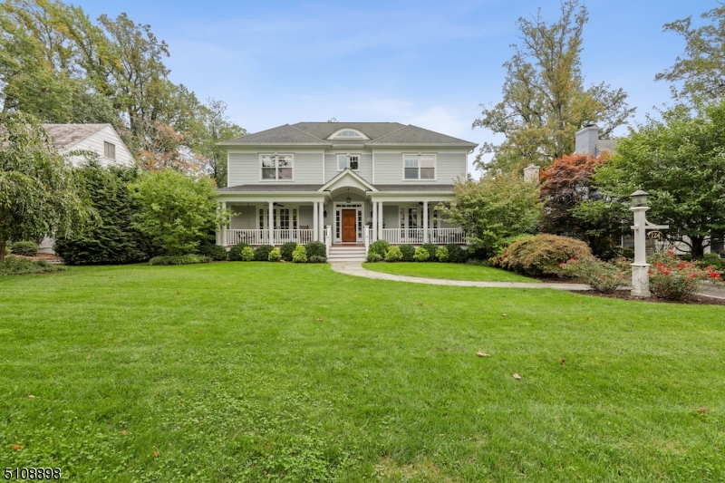 Custom built for current owners 2012 Franklin Elementary School Colonial. Approx. 5,805SF (4,134 livable SF on 1st & 2nd floors). Turnkey home meticulously cared for by current owners. 9-foot ceilings throughout. Covered porch w/ hanging swing & wood floor. Functional floor plan w/ great spaces for entertaining. Custom millwork throughout. Dedicated & private 1st fl. office. Expansive lower level w/ exceptional sunlight, abundant storage, guest suite, exercise rm., rec. rm., game rm. & outdoor entry. Oversized 2-car attached garage w/ access to mud rm. Conveniently located to all schools, train station & downtown Summit.  For comp purposes only.