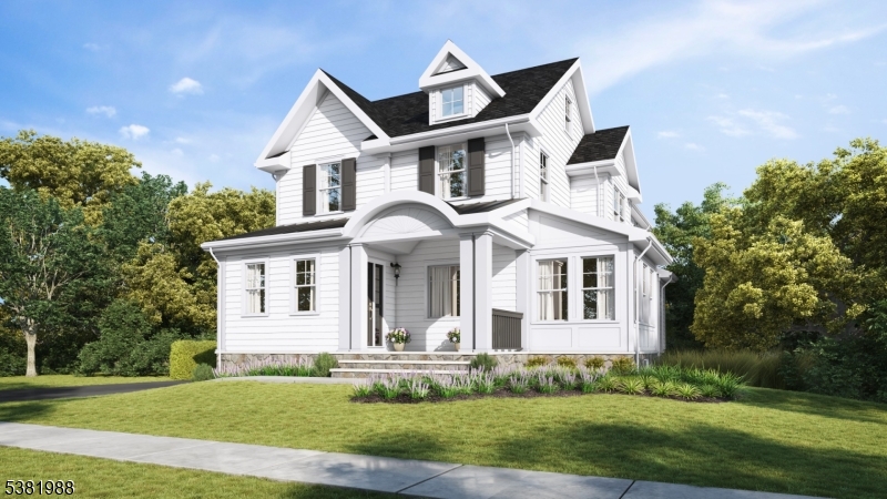 Welcome Home! This stunning new construction home is built on an expanded original foundation. Everything from the foundation up is new: all framing, Andersen windows, Hardie Plank siding, Timberline roof, mechanicals 2 units HVAC/multi zone, Thermador appliances and high-end fixtures. There is a new sewer and water line from the street to the house. Curb appeal plus the arched covered blue stone front porch invites you into the spacious first floor with a separate dining room, living room and office. The gourmet kitchen has an island with seating, Thermador appliances and opens to the family room with a gas fireplace and deck with access to the backyard. The mudroom with a heated floor and powder room complete the first floor. The staircase is inviting and leads to the second floor where there are 4 bedrooms, 3 full bathrooms and a laundry. The primary suite has a vaulted ceiling, a walk-in closet, an en-suite spa like bathroom with heated floor, 2 sinks, another bedroom has an en-suite bathroom and two bedrooms share the hall bathroom. The lower level has wonderful natural light with a walkout slider to the patio and backyard. There is a large recreation room, a bonus/gym room, a 1/2 bathroom, a second large laundry room and storage/mechanical rooms. The detached garage is 100% new. This property is conveniently located "In Town" walk to the train and Main Street restaurants and stores. Chatham Schools are highly rated. A Must See!