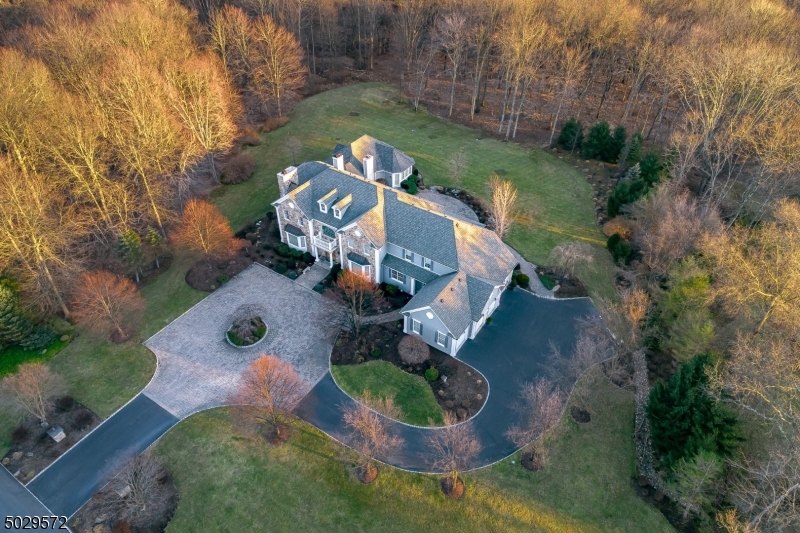 This magnificent 5-bedroom Bocina built custom home is set on 3 professionally landscaped acres. No detail was overlooked in the design and construction, including 1st and 2nd level Master Suites. Large, high-ceilinged rooms with handcrafted detailing of trim, moldings, & raised panel wainscot are found throughout. The well-conceived floor plan accommodates entertaining, working, and relaxing. Three living levels, rendered with the finest amenities, include en-suite bedrooms, 5 FP's, theatre with wetbar, and stunning Great Room. In addition to the designer interior finishes, the home is constructed of HardiPlank, fieldstone and Azek, and offers excellent systems including irrigation system, automatic generator, heated 4-car garage and more. Beautiful, private outdoor spaces complete this exceptional home.