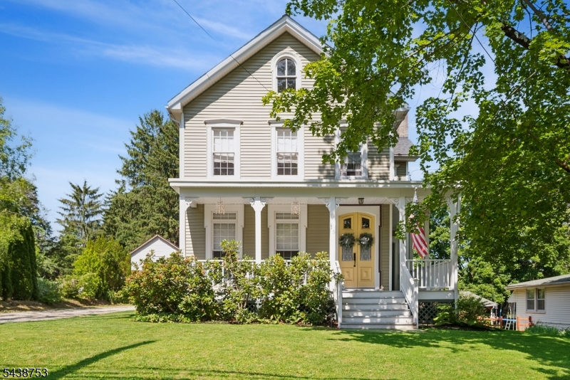 Charming and beautifully updated Colonial located in the heart of desirable Lebanon Borough. Originally built in 1890 and thoughtfully renovated in 2015-2016, this 3-bedroom, 2.5-bath home blends timeless character with modern conveniences. The updated kitchen features 42" cabinetry, granite countertops, stainlesssteel appliances, and tile flooring. Spacious living and dining rooms offer beautifully restored hardwood floors and high ceilings that enhance the home's character andsense of space, while the first-floor laundry adds everyday convenience. The primary suite offers a private bath, and all bathrooms have been tastefully updated.Additional highlights include double-hung windows, a high-efficiency natural gas furnace, central air conditioning, a welcoming wraparound front porch, rear deck,detached garage, and public water and sewer. Conveniently located and close to, NJ Transit, shopping, restaurants, and major commuting routes. A wonderfulopportunity to enjoy Borough living in a move-in ready home. Separate garage sold "as is".
