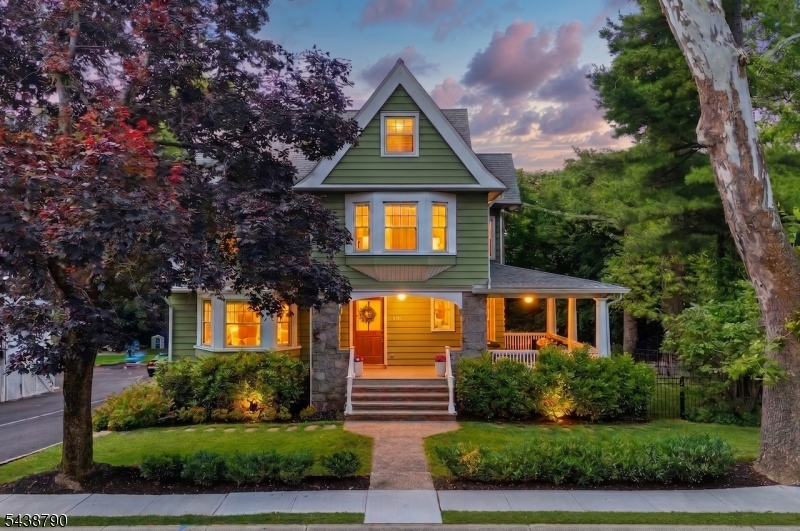Just blocks from downtown Summit and the Midtown Direct train, this Victorian seamlessly blends architectural character with refined modern updates. Outside, the wrap-around porch invites effortless indoor-outdoor living, from dinners al fresco to afternoons with a book, while the flat, fenced backyard with gated access, mature landscaping, and a circular driveway off High Street creates a private, idyllic setting for play, pets, and hosting. Inside, the main level preserves its historic soul through a welcoming foyer, high ceilings, custom millwork, rich wood floors, and stained-glass details. The flow is ideal for gatherings, with two sun-filled living rooms with fireplaces, a formal dining room, a refreshed powder room, and a beautifully renovated eat-in kitchen with island seating and a back staircase. The second level is brilliantly laid out with a spacious primary suite with a grand dressing room and updated bath, plus three additional bedrooms and a flexible office/playroom. The third floor is a private enclave with two more bedrooms, a bright office, and a full bath, ideal for guests. The finished lower level maximizes every square inch with a media room with Sonos surround sound, dedicated gym with radiant-heated floors, wet bar, full bath, and laundry room. Combining timeless character, smart updates, and an in-town location near shops, restaurants, parks, schools, and direct Manhattan commute, this home is move-in ready for its next chapter.