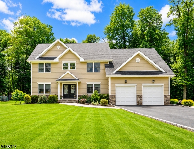 Don't miss this stunning north-facing 4-bedroom, 3-bathroom center hall Colonial, built by renowned C&H Custom Home Builders and situated on a level 0.41-acre lot in a desirable Green Knoll neighborhood. With over 3,500 square feet of finished space, this exceptional home features hardwood floors throughout and a chef-inspired custom kitchen complete with stainless steel appliances, granite countertops, center island, breakfast bar, along with a double pantry. The spacious layout is designed for both comfortable living and entertaining. Retreat to the luxurious primary suite, complete with a versatile sitting room ideal for a home office, nursery, or exercise space. The 2 walk-in closets provide abundant storage while the spa like primary bath offers a double-sink vanity with granite countertop, plus a separate tub and frameless glass shower. Additional highlights include a finished basement, all bathrooms with granite countertops, an inviting heated saltwater inground pool, and a beautifully landscaped backyard with paver block walkways and patio. Conveniently located near the middle school and high school, as well as shopping, dining, and recreation, including Bridgewater Commons Mall, Whole Foods Market, Costco Wholesale, Wegmans and Trader Joe's. Commuters will appreciate easy access to NYC train and bus service, as well as Routes 202, 206, 22, 78, and 287.A wonderful opportunity to own a beautifully maintained custom home in one of Bridgewater's most sought-after areas.