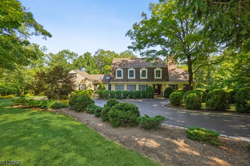 This Chatham Township home is designed with comfort, flexibility, and privacy in mind, this exceptional custom Colonial is ideal for today's lifestyle. Set on over four acres of beautiful landscaped property and woods, this home offers a peaceful retreat while providing generous space for living or entertaining. With six bedrooms, four full baths, and two half baths, including a thoughtfully designed in-law suite, the layout is both functional and inviting. A rare highlight is the presence of two primary bedrooms, conveniently located on the first and second floors, offering versatility for guests or long-term living arrangements. Step outside to your own private oasis, where a two-tier deck, expansive patio, and inground gunite swimming pool create the perfect setting for summer gatherings, quiet mornings, or evening entertaining all with serene wooded views as your backdrop. Inside, the walk-out lower level recreation room provides additional living and entertaining space, while the three-car garage with direct entry adds everyday convenience. This is a truly special property that combines timeless design, thoughtful updates, and a setting that feels both private and welcoming perfect for making lasting memories.