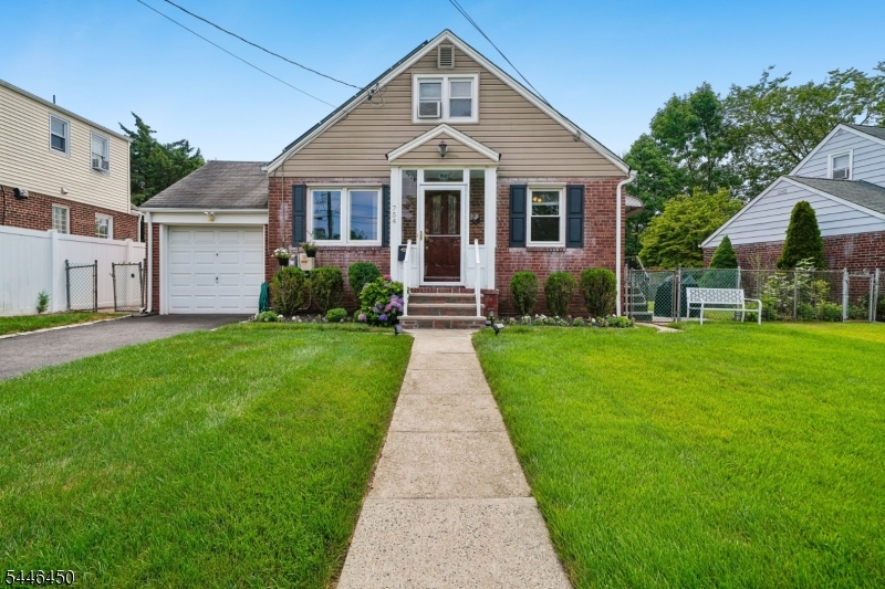 Welcome home to this charming, updated 4-bedroom Cape Cod, perfectly situated in one of Union's most coveted and convenient neighborhoods--Battle Hill. Inside, you'll find a bright and spacious living room that flows seamlessly into the modern, updated kitchen. The chef of the home will love the granite countertops, five-burner stove, French-door refrigerator, and dedicated space for both a cozy breakfast table and a coffee bar. Designed for effortless living, the layout offers two comfortable bedrooms on the main level and two additional bedrooms upstairs. An inviting sunroom provides the perfect spot for recreation, a playroom, or a quiet retreat. Every room in this home boasts versatile, multifunctional spaces just waiting for your personal touch!Step outside to a lush, fully fenced backyard ideal for entertaining. Towering arborvitae trees line the driveway, offering a natural backdrop for added privacy. Solar panels installed 10 years ago help improve energy efficiency and reduce utility costs.  Located close to major shops, big box stores, and restaurants, commuters will love the proximity to NJ Transit just a couple of blocks away.  Enjoy quick access to major highways, Routes 22 and 78, 1 and 9, and GS Parkway just a few miles away.  Pack your bags! This turnkey home is ready for you to move right in and make it your own