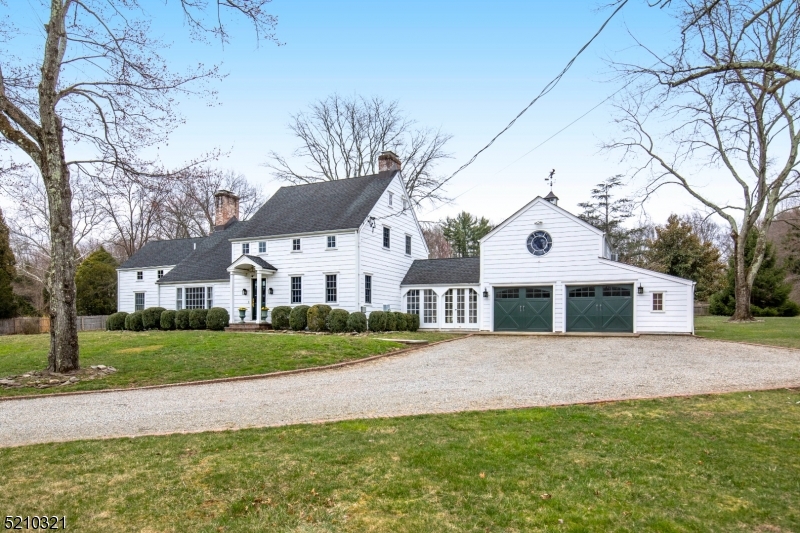 Classic 4 bedroom, 4.1 bath Colonial farmhouse sits on 5 gorgeous acres in a park-like setting with fruit arbor, swing set and heated in-ground pool. The property also features beautiful landscaping and a stunning bluestone patio perfect for entertaining. The 1st floor boasts beautifully maintained hardwood floors throughout with a spacious modern kitchen as a bright and cheery centerpiece, and a bonus play space/den.  A large office over the garage provides a private work from-home space.  4 wood burning fireplaces add elegance and warmth throughout this home.  These are only a few of the captivating elements that this house has to offer.