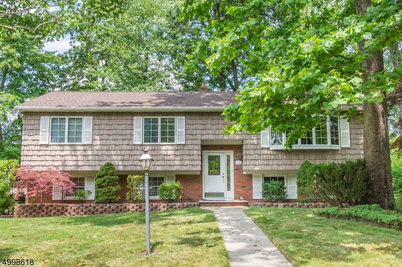 Immaculate Bi-Level! Located on Level, Corner Property in Great Neighborhood. Shows pride of ownership. Lovingly cared by same Owner for 45 years. Lots of Generous Room Sizes to Spread Out & Make your Own! BRIGHT living space; HUGE LR/DR Combo. Big windows & sliding glass doors. Country Kitchen offers ton of Cabinet Space & room for Eating Area. Walkout to newer back deck w/remote awning. 3 BDRM & 2 full bath upstairs- including a master suite! FR on lower level with Bar, Pool Table & Half Bath. Beamed ceilings & wainscoting add Charm. Great place to entertain! Plenty of storage space in attic, 2 Car garage & Shed. Backyard is large, wooded and private. Tons of Important Upgrades- NEW Roof & Water Heater. Perfect spot to enjoy life- relaxing! Close prox to Schools, Shopping, NYC Direct mass transit & Hwys.