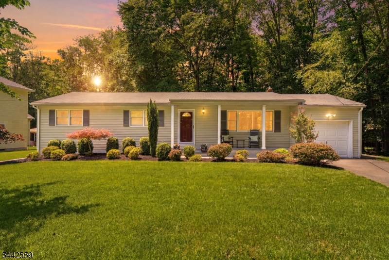 Welcome home to this beautifully maintained ranch-style home nestled on a private cul-de-sac, offering comfort, convenience, and easy one-level living. A welcoming front porch adds to the home's curb appeal! This inviting residence features 3 bedrooms and 2 full bathrooms, including a primary bedroom with en suite bath. The updated kitchen boasts granite countertops, stainless steel appliances and an open flow into the family room. Sliding glass doors lead directly to the rear deck, creating the perfect space for indoor-outdoor entertaining and relaxation. French glass doors open to the formal dining and living rooms, adding charm and elegance while maintaining an open, airy feel.Additional features include hardwood floors throughout the main level, first floor laundry conveniently located off the kitchen and 1 car attached garage. Large unfinished basement offers abundant storage space and endless possibilities for a recreation area, home gym, or workshop. Conveniently located near major highways, shopping and public transportation! This home is a MUST SEE! Parsippany Schools!