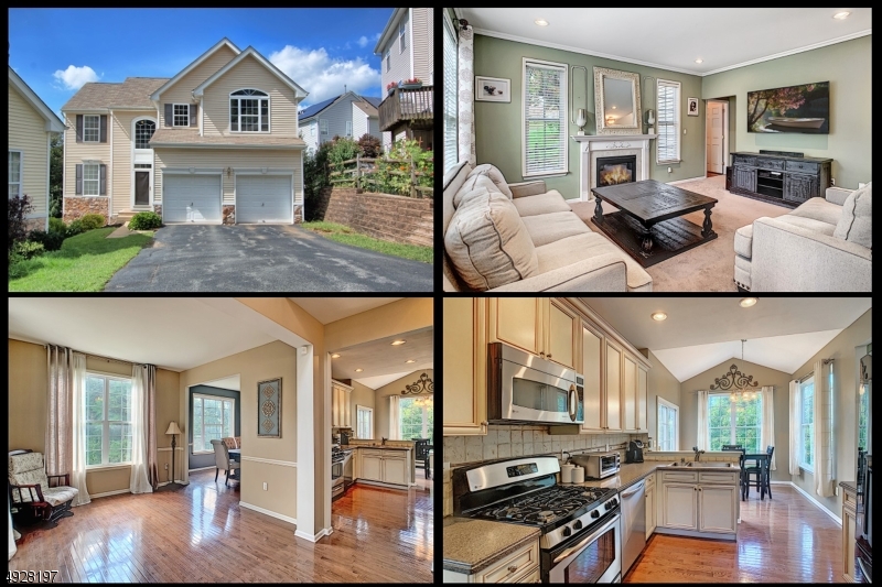 You will love this fantastic large Birchwood Model. Great cul-de-sac Location with wooded views and a full finished walk out basement. The first floor features hardwood floors and chair rails in the dining room. The kitchen had beautiful antique glazed cabinets, a tumbled marble back splash, and stainless appliances. There is even a breakfast nook with sliders to the deck. The living room has recessed lighting, crown moulding, and a fireplace. You will love the master bedroom suite complete with a large walk in closet and full bath with large soaking tub and separate shower. The lawn is complete with a sprinkler system. Enjoy the best of both worlds with a stand a lone home PLUS amenities like a community pool, club house, and tennis courts.