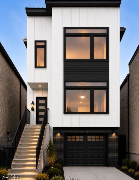 Introducing Sankofa Enclave by Akshay, a striking new construction two-family residence featuring a completely redesigned modern exterior that blends contemporary architecture, upscale finishes, and exceptional functionality. This thoughtfully designed property offers a total of 6 bedrooms, 4 full bathrooms, dedicated laundry rooms for each unit, and spacious open-concept layouts filled with natural light. The interior showcases quartz countertops, stainless steel appliances, luxury flooring, and elegant matte black fixtures throughout. One unit features a ground-level recreation room with direct backyard access, while the second unit offers exclusive access to a private rooftop terrace creating a unique outdoor living and entertainment experience. As an added bonus, the rooftop terrace will include a water line connection, providing future owners the opportunity to install an outdoor sink, wet bar, or hot tub (buyer to perform due diligence regarding permits and installation requirements). This rare feature allows homeowners to customize the property to fit their lifestyle and needs. Conveniently located near shopping, dining, parks, schools, and major transportation routes, this property offers easy access to NYC and surrounding areas. Estimated delivery is Fall 2026. 5-Year Tax Abatement available. Some photos are VIRTUALLY STAGED FOR ILLUSTRATION PURPOSES ONLY.