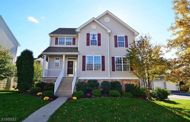 This magnificent 4-bedroom center hall colonial was renovated in 2016 to include engineered bamboo flooring throughout the first level, new carpets throughout, luxury vinyl on the lower level; freshly painted neutral d cor. The extended deck was added in 2019. The open floor plan offers a spacious kitchen with a center island and a breakfast area with access to an entertainment size deck. The family room off the kitchen has lots of beautiful windows and a gas fireplace. Master bath with a large soaking tub and stall shower. The walkout basement is finished as a rec room and/ or media room with surround sound sliders to the patio. The Woodfield Estate community sits high on a hill that offers spectacular views along with recreational facilities such as tennis courts, basketball courts, swimming, and a playground. This home is conveniently situated to shopping, major highways, and NYC transit. Subject to the seller's ability to rent back until the end of February 2023.