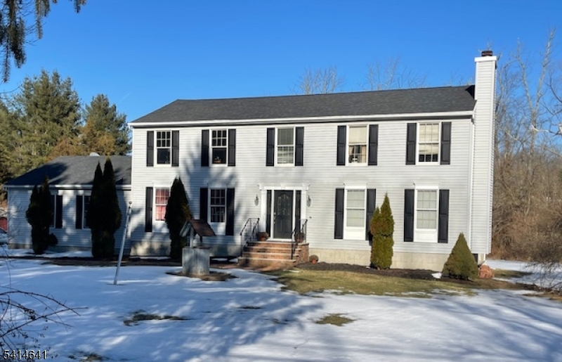 Exceptional Opportunity to own a Well Maintained spacious  Colonial that Backs up to the Pequest River Waters. Here is Your Chance. Come To See This Well Loved Home Nestled on Nearly 2 Acres of property in the Highly Sough-after Green Township. This Charming Center Hall Colonial Features a Spacious Layout which Include Four Bedrooms, 3 Full Bathrooms, Family Room, Formal Living Room with Fireplace, Eat In Kitchen, A Laundry room, Oversized 2 cars Garage, and an Unfinished Basement to Complete as you wish.Come create Lasting Memories in this Park Like property, with seasonal Water views. Only 2 Miles to Route 80, Nearby Evergreen Park, Tranquily Farms, Post Office, School and More.This House Won't Last. Sold Strictly In AS IS Condition.