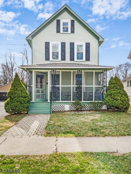 Gorgeous Colonial home close to Centenary University, in the neighborhood of the historical section of Hackettstown. 3 Bedrooms, 1.5 Bath with beautiful screen in front Porch. Formal Dining room, Living Room, and renovated Kitchen with stainless steel appliances and granite countertops. Slider doors from kitchen leads to the beautiful level backyard with deck access to jacuzzi. High Ceilings! 3 Bedrooms, 1 full bathroom finish out the second floor. Walk up attic too! New roof & windows.  A MUST-SEE! Location is prime to Shops, Library, NYC train, Restaurants, Breweries, and Schools.