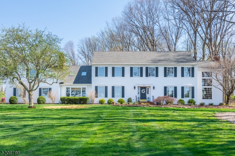 **OH 4/23 Cancelled** Classic center hall colonial beautifully maintained and updated in desirable Chestnut Run. The large level property is framed by woods lending privacy to the back yard. Fresh landscaping offers incredible curb appeal. Hardwood floors throughout the first floor, including the living and dining rooms, 2-story oak library with gas fireplace, family room with cathedral ceiling, wood burning fireplace, and French doors that lead to the recently renovated deck and hot tub. Updated kitchen includes quartz countertops, soft close cabinets & drawers, double wall ovens, Bosch gas cooktop and dishwasher, bar sink, beverage refrigerator and pantry. Laundry room and powder room complete the main floor. The upstairs level has 4 bedrooms and 2 full baths, including the updated primary bath with double vanity, Carrera marble countertops, soaking tub, and large stall shower. Pull-down stairs to attic complete the upper level. Bonus room / Guest Suite with full bath can be accessed from staircase off family room. Finished basement with wet bar, rec room & office offer recreational & workspace. Additional features include 3 HVAC zones, generator hookup, storage shed & recently paved/sealed driveway. Located minutes from the top-rated Chester elementary & middle schools, shopping, and quaint downtown Chester, yet just down the street from Evans Preserve, a 110-acre wooded park full of walking trails. This lovely home offers the best of both worlds- convenience and privacy!